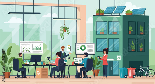 Sustainable Business Practices Eco-Friendly Office & Green Initiatives