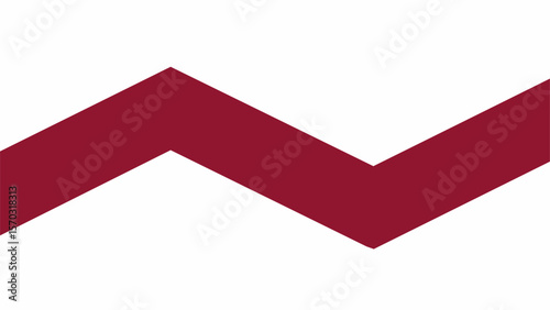 A bold maroon angled banner strip, offering a strong and distinct visual element for headlines or calls to action.