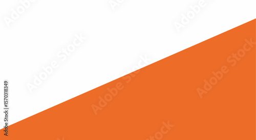 A sleek orange slanted banner strip, providing a modern and minimalist design element for various uses.