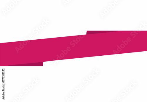A vibrant pink ribbon-style banner, perfect for adding a celebratory or decorative touch to announcements or promotions.
