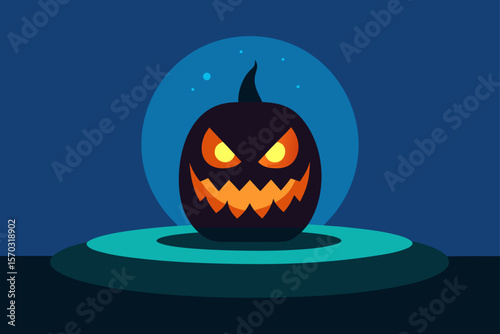 halloween pumpkin on a dark background