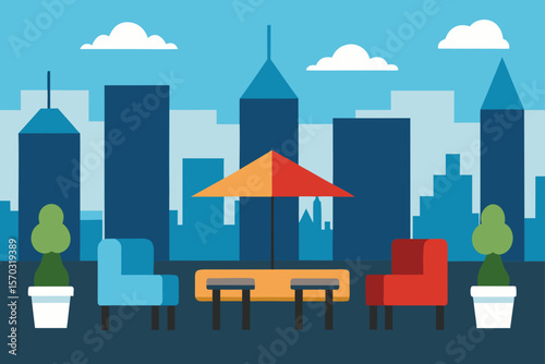 vector illustration of city