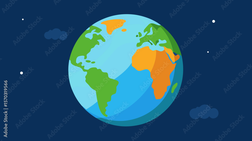 Fototapeta premium planet earth in space