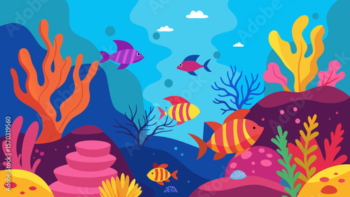 colorful coral reef