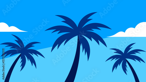 palm trees on the beach