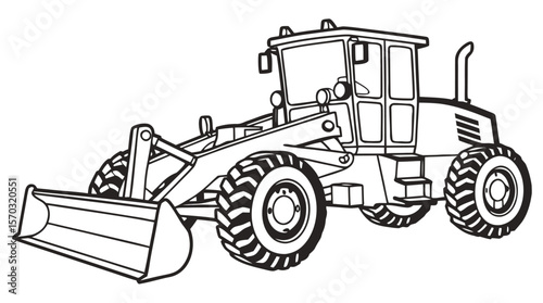 Grader Construction Vehicle Icon