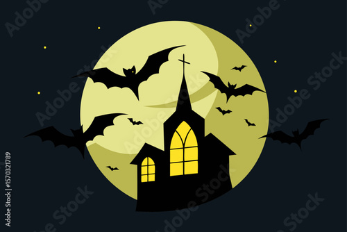 halloween night background