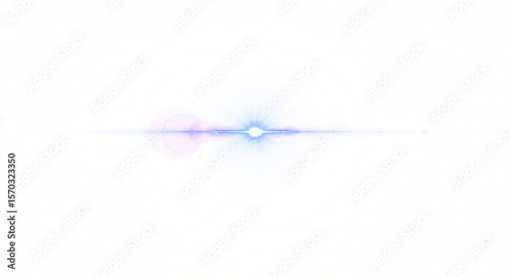 Obraz premium Ethereal Blue Lens Flare with Subtle Pink Hues.