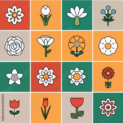 Different flowers sat 