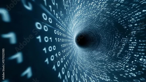 digital data tunnel footage
