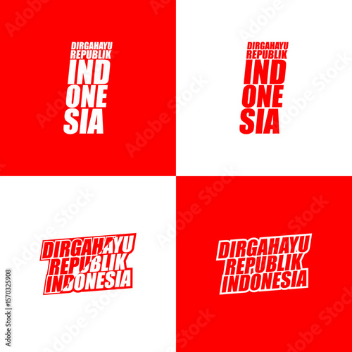 Elements of Indonesian independence day