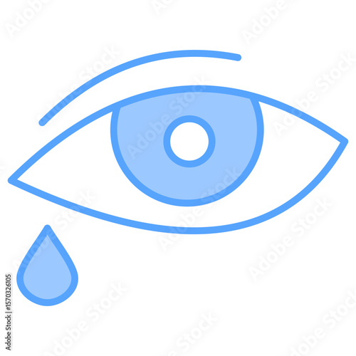 Lacrimation Blue Icon