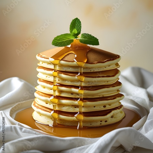 Wallpaper Mural stack of pancakes with syrup Torontodigital.ca