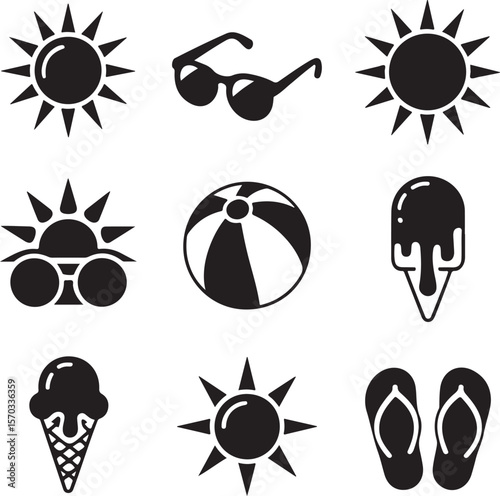 Beach Essentials Icon Collection

