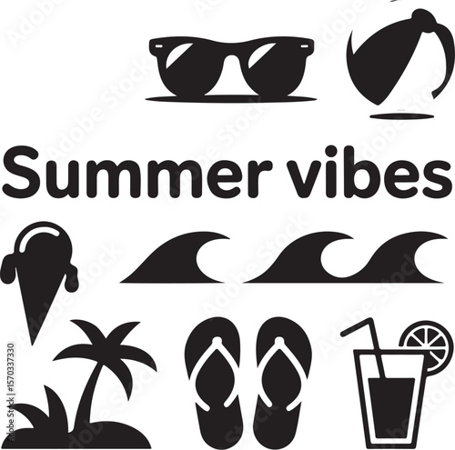 Vacation Travel Silhouette Bundle

