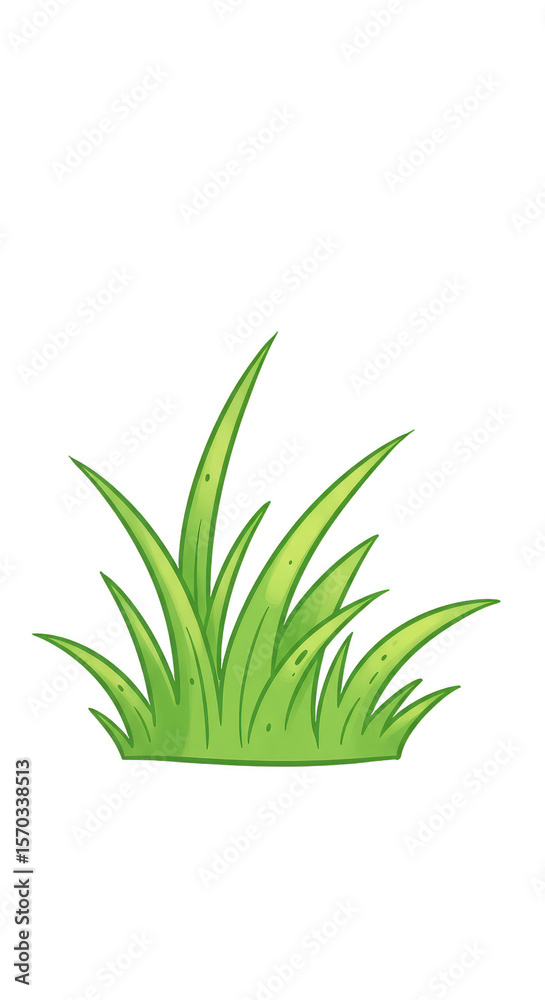 Obraz premium Green Grass Illustration Fresh Nature Plant Lawn Field Background