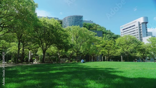 福岡県福岡市中央区西中洲天神中央公園芝生広場