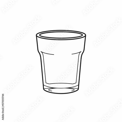 empty glass of water