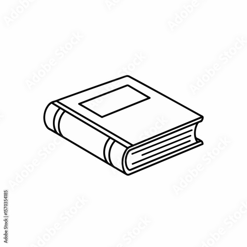 book on white background