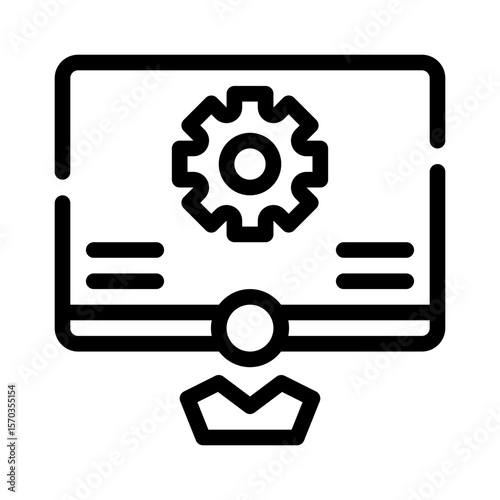 Practical Training line icon