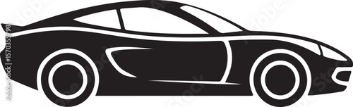 Silhouette Stylish Sports Car