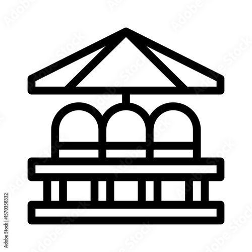 seating area line icon