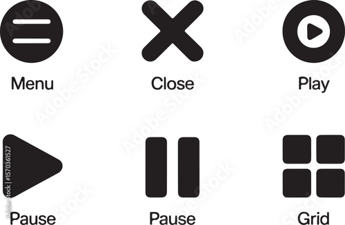 UI UX Control Icons Pack

