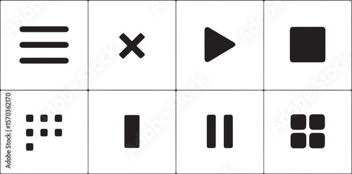 Media Control Icon Set

