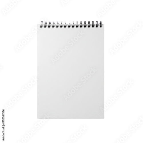 Blank spiral notebook isolated PNG with Transparent Background