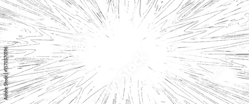 Vector style comic speed line effect