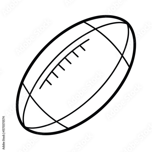 rugby ball vector illustration