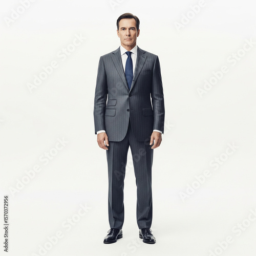 Professional Man in Gray Suit, Corporate Portrait Photography