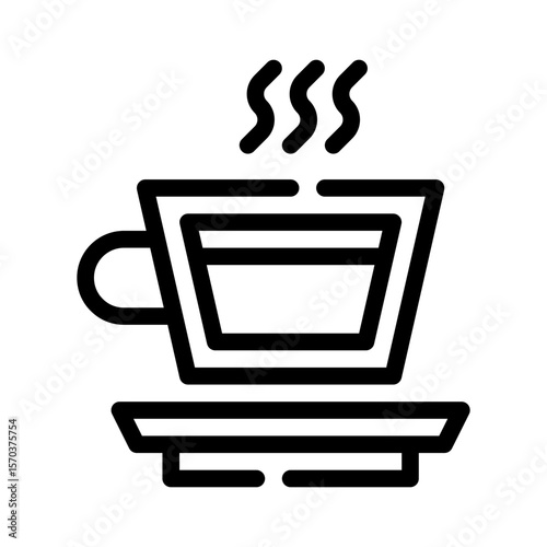 espresso cup line icon