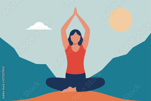 man doing yoga exercise