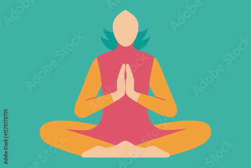 yoga woman silhouette