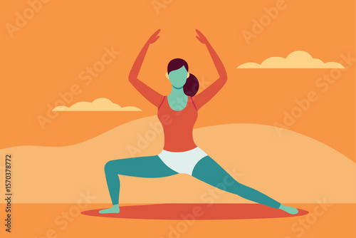 yoga on the beach