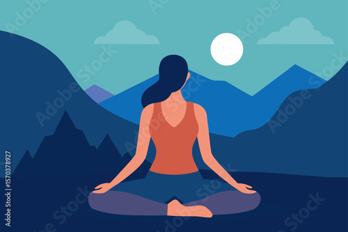 yoga in the mountains
