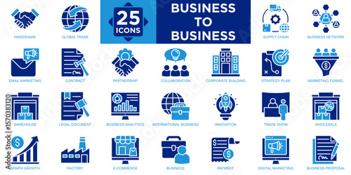 business to business, teamwork, meeting, corporate, team, business icon set. Outline icons collection. Simple vector illustration