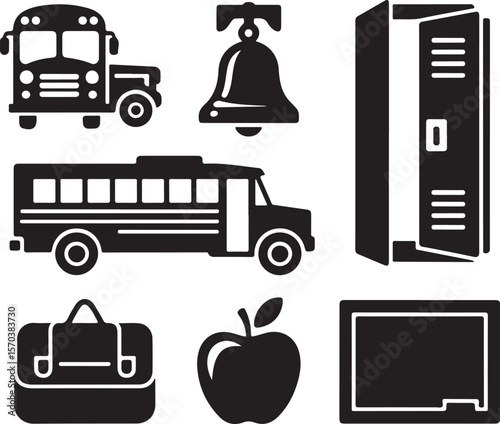 Back to School SVG Icons

