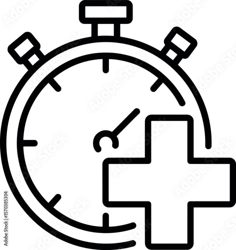 Medical Emergency Time Icon