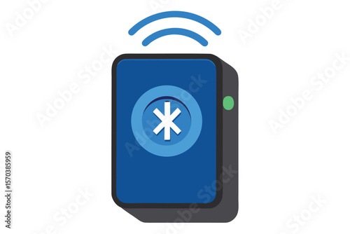  a bluetooth audio transmitter on white background.