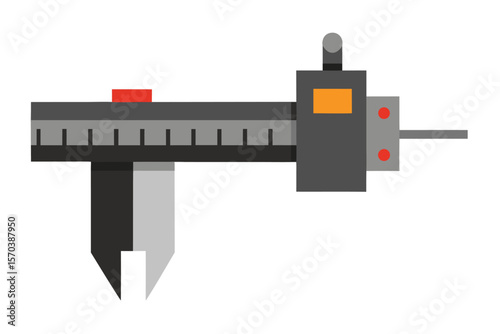 Digital caliper measuring tool for precision engineering and manufacturing