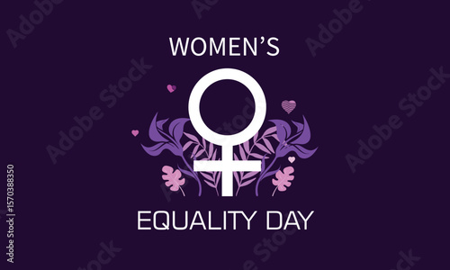 Modern Flat Design Template for Women’s Equality Campaign