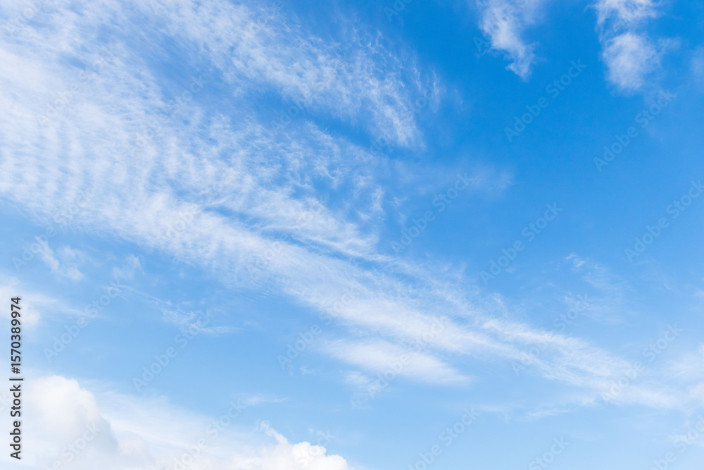 Naklejka premium 夏の空 青空と雲33