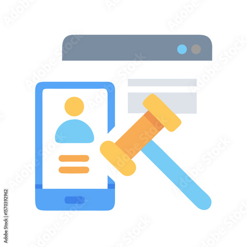 Online auction platform for digital assets and commerce