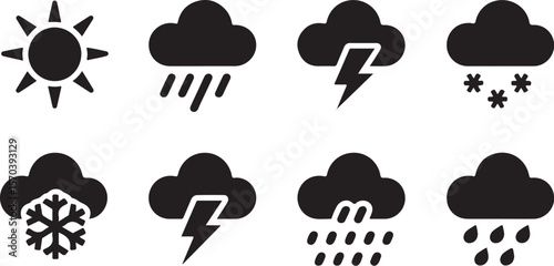 Black White Weather Clipart

