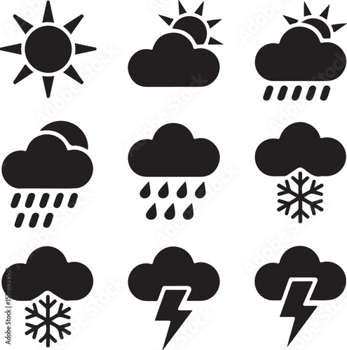 Weather Forecast Icon Set

