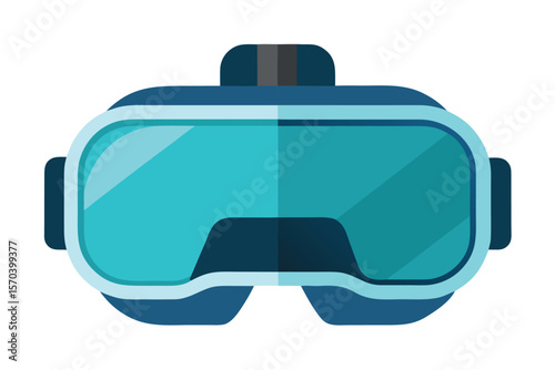 a vr headset on white background 