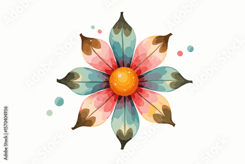 Groovy Retro Flowers Pack | Colorful Floral Vector Set