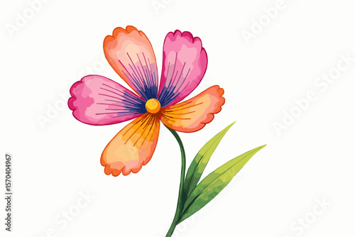 Groovy Retro Flowers Pack | Colorful Floral Vector Set